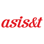 Red lowercase letters spelling asis&t in a serif font on a white background.