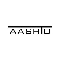 A black horizontal line runs above the bold, capitalized word AASHTO in a modern, sans-serif font on a white background.
